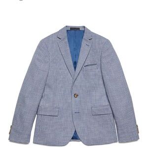 Ralph Lauren Navy Checkered Sport Coat